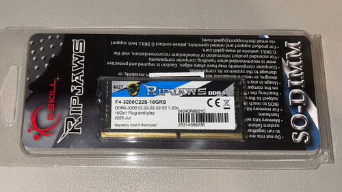 *NEW* G.SKILL Ripjaws 16GB DDR4-3200 SODIMM Laptop Memory CL22 F4-3200C22S-16GRS