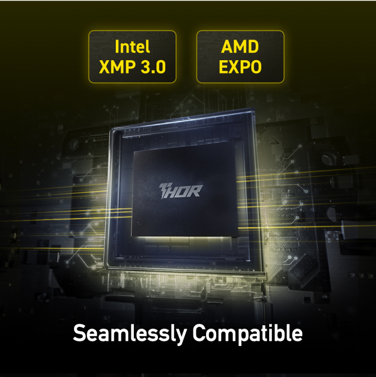 2-pack: Lexar Thor Two 1x16GB (32GB) DDR5-6000 CL 38 LD5U16G60C38BG-KGN Bulk